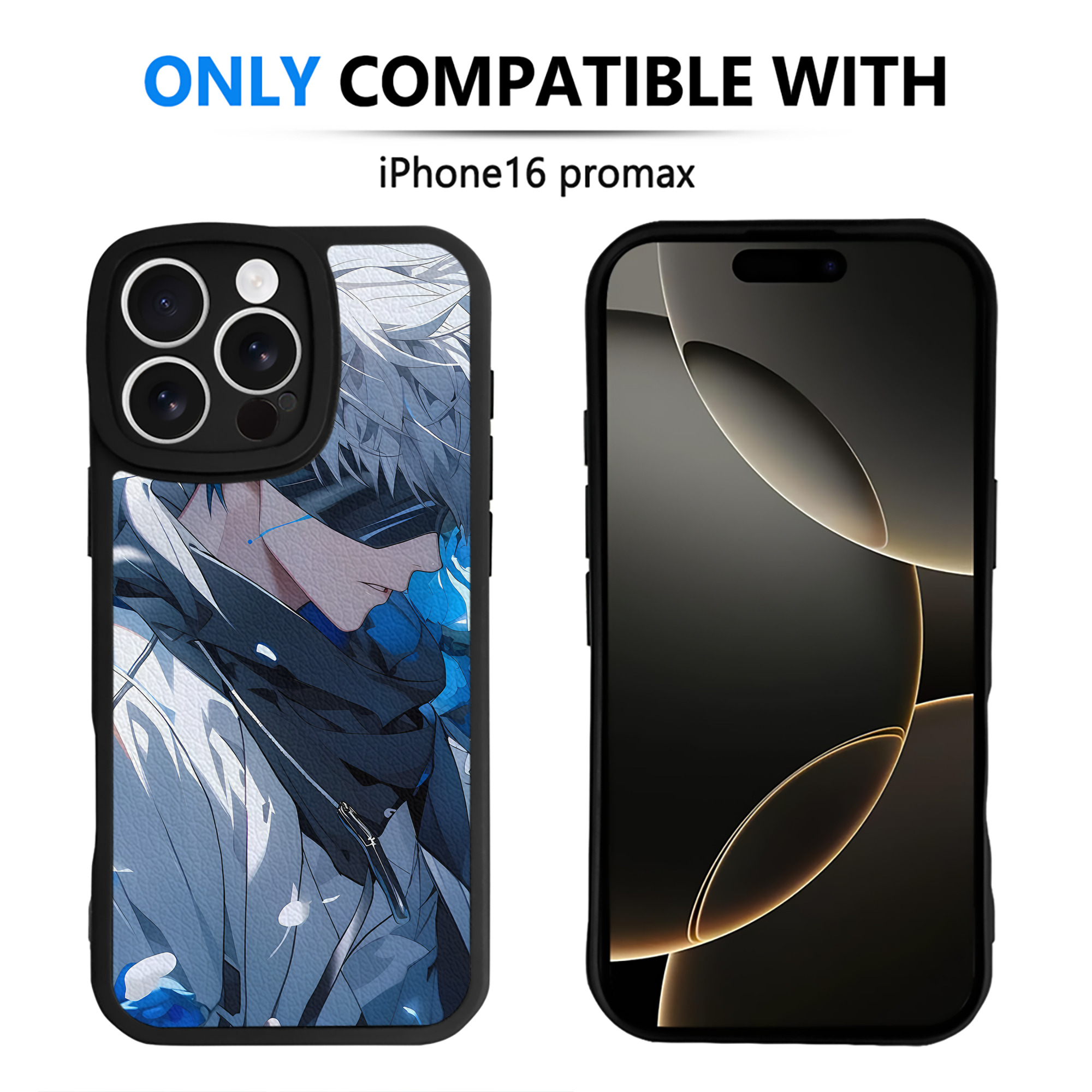 （画像用） 呪術廻戦 Jujutsu Kaisen 【iPhone 16シリーズ対応】シリコンスマホケース（レザー調） 材質：シリコン